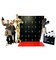 Hollywood Red Carpet Scene (Includes: Red Carpet Step and Repeat Backdrop DW, Roll out Red Carpet, Hollywood Camera, Paparazzi, Trophy and Film Clapper)